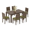 Atlas Solid Wood 6 Seater Compact Dining Table with Atlas Dining chair