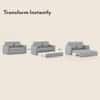 Camden 4 Feet Pull Out Sofa cum Bed In Grey Colour