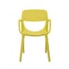 Kepler Brooks Vola Cafeteria Dining Chair in Yellow Colour