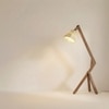 Emphasis Beige Jute Floor Lamp with Beige Jute Base