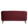 Nilo Velvet 3 Seater Sofa in Maroon Colour