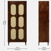 Mango Wood 2 Door Wardrobe in Tubbaq Finish