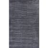 Jaipur Rugs Textured Wool And Viscose 5x8 Feet Smoke Grey Hand Tufted Rug Carpet