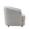 Elegantensemble Wood 1 Seater With Upholstery Non Storage Sofa In Grey Colour