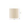 Erlene Off White Fabric Wall Light