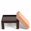 Ikiriya Sheesham Wood Accent Coffee Table Set in Dark Walnut Finish