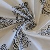 Aden Black & White Floral 330 TC Cotton Flat Super King Size Bedsheet with 2 Pillow Covers – Threads