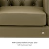 Fairmont 1 Seater Leatherette Sole in Olive Green Colour