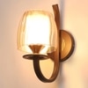 Eliante Modern Wall Lights Mild Steel & Glass Material Brown & Champaign Finish
