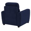 Alvaro Velvet 1 Seater Sofa Navy Blue Color