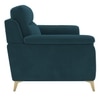 Niwara Velvet 1 Seater  sofa in T Blue color