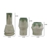 Layered Form Textured Ceramic Vase Set