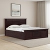Fidora Solid Wood Queen Size Bed With Box Storage (Mahogany Finish)