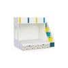 Pattern Dreams Bunk Bed with Storage in White Colour BKBB021