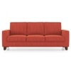 Apollo Neo 3 Seater Fabric Sofa in Lava Colour (Back Height : Regular, Cushion Type : Hard)