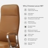 Ettorez Lexus Hb Ultra Premium Leatherette Office Chair In Tan Color