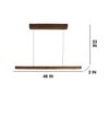 Brigitte 48 Brown Solid Wood Single Hanging Light