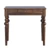 Aninya Shesham Solid Wood 1 Drawer Desk In Provincial Teak Finish