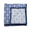 Ziva White & Blue Floral Cotton Dohar Reversible Single Bed 300 Gsm Size 240 X 160 Cms