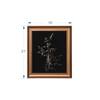 Artistry Black Simple Moody Background Illustration Canvas Wall Prints Set of 1 Multicolor Matte