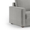 Apollo Compact Sofa Set (Colour : Vapour Grey, Cushion : Hard, Back Type : Regular, Seater : 3+1+1)