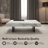 Largo Metal Coffee Table In Macchia Sintered Stone Top