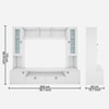 Benji Tv Unit 55 Inch Tv Frosty White