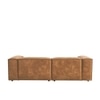 Elegantedge Wood Left Aligned 2-Seater With Upholstery Non Storage Sofa In Brown Colour