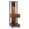 Barrow Solid Wood Bedside Table in Teak Finish