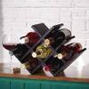 Kassel Sheesham Wood Wine Rack for 8 Bottles in Mahogany Finish