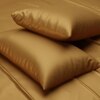 Stoa Paris Satin Pillow Covers,  Premium Plain Pillow Cover Set of 2, 68L x 45W cms - Eternal Glow