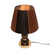 ELARE Jute Shade Table Lamp, Night Lamp with Wood Base