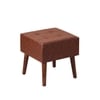 Axel Faux Leather Tufted Wooden Stool for living room