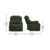 Avalon Fabric One Seater Motorized Recliner in Sap Green Colour