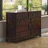 Magellan 8 Solid Wood Chest of 8 Drawers in Mahogany Finish