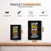 The Castle Decor Dream Big Work Hard Stay Focused Wall Art 8x12 Inch