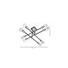 Eight Head Sputnik Black Mordern Chandelier