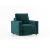 Apollo Compact High Back 1 Seater Fabric Sofa in Malibu Colour