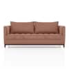 Florence Premium 3 Seater Fabric Sofa in Mocha Mouse Velvet Colour