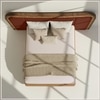 Elowen Softline King Size Bed in velvet With Oak wood Frame & Hydraulic Storage