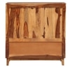 Solid Wood  Bookshelf in Brown Finish