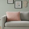 Kelly Knit Pale Pink Cushion Cover  16X16 Inches