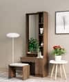 Hexa Red Wooden Dressing Table in Flower Wenge Colour
