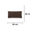 Rosa Dark Brown Melange Decorative Cushion Cover 12 x 20 Inches