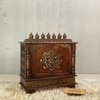 D'Dass Dark Polish Sheesham and Mdf  Wall Hanging Wooden Temple For Pooja