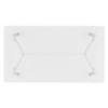 Carmen 6 Seater Glass Top Dining Table In Silver Finish