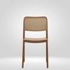 Kepler Brooks Zen Cafeteria Dining Chair in Brown Colour