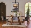 Andrew Hughes Veneer 6 Seater Dining Table in Brown Finish