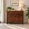 Elder Sheesham Wood Contemporary Console Table in Provisional Teak Finish