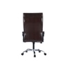 Ettorez Amaze Premium Leatherette High Back Chair In Brown Colour